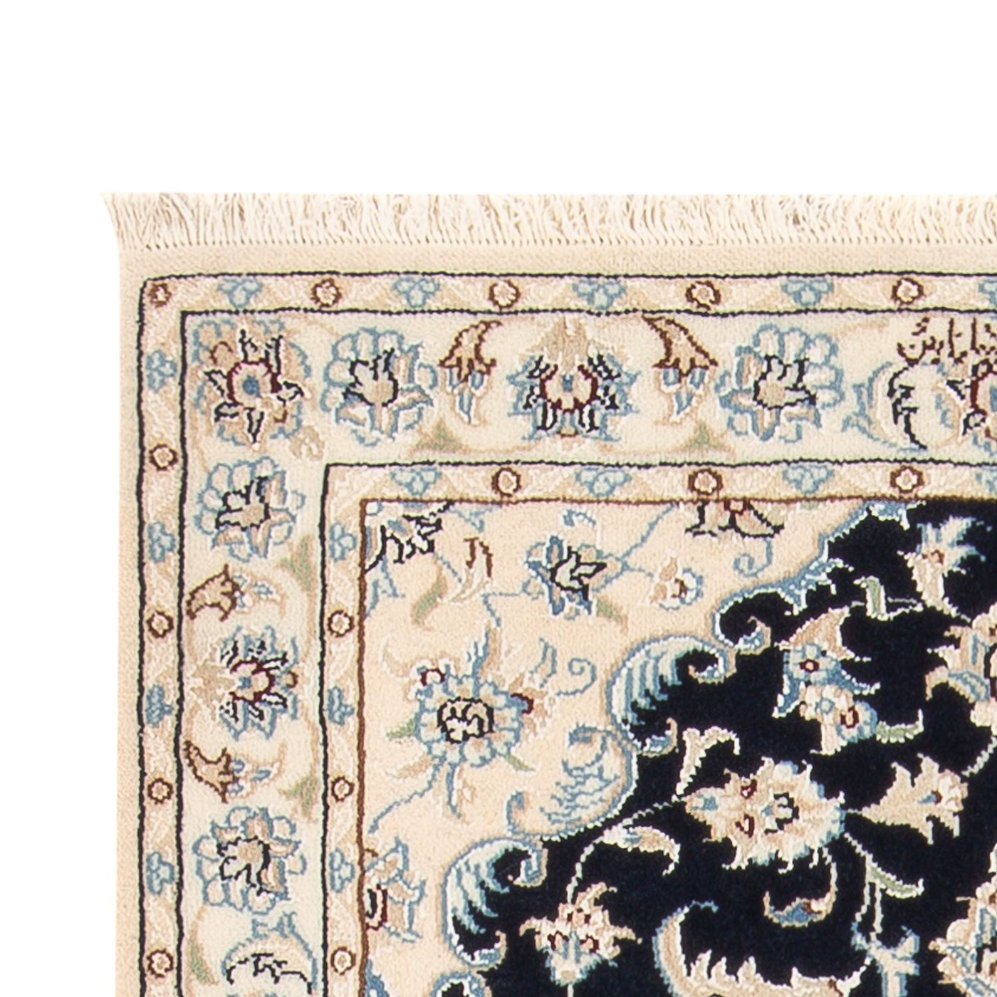 Alfombra Persa - Nain - Prima - 138 x 82 cm - azul oscuro