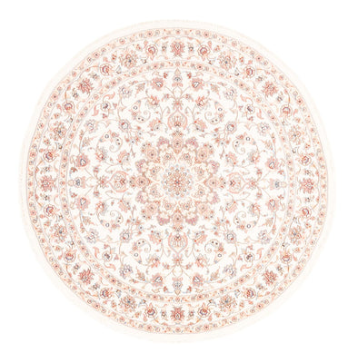 Alfombra persa - Tabriz redondo  - 157 x 151 cm - crema