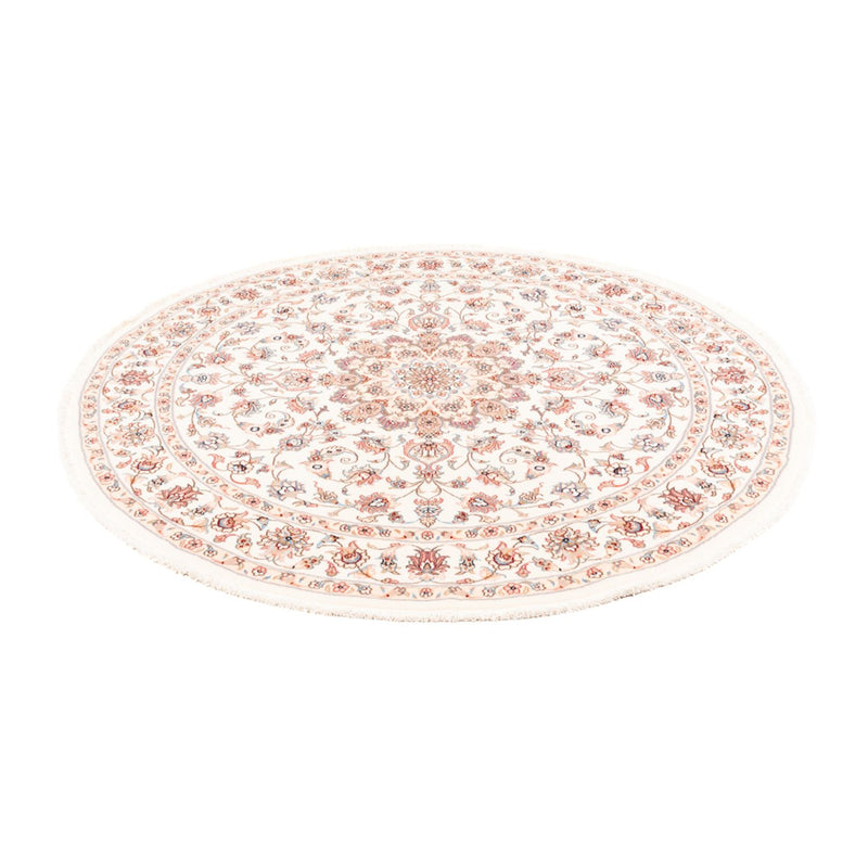 Alfombra persa - Tabriz redondo  - 157 x 151 cm - crema