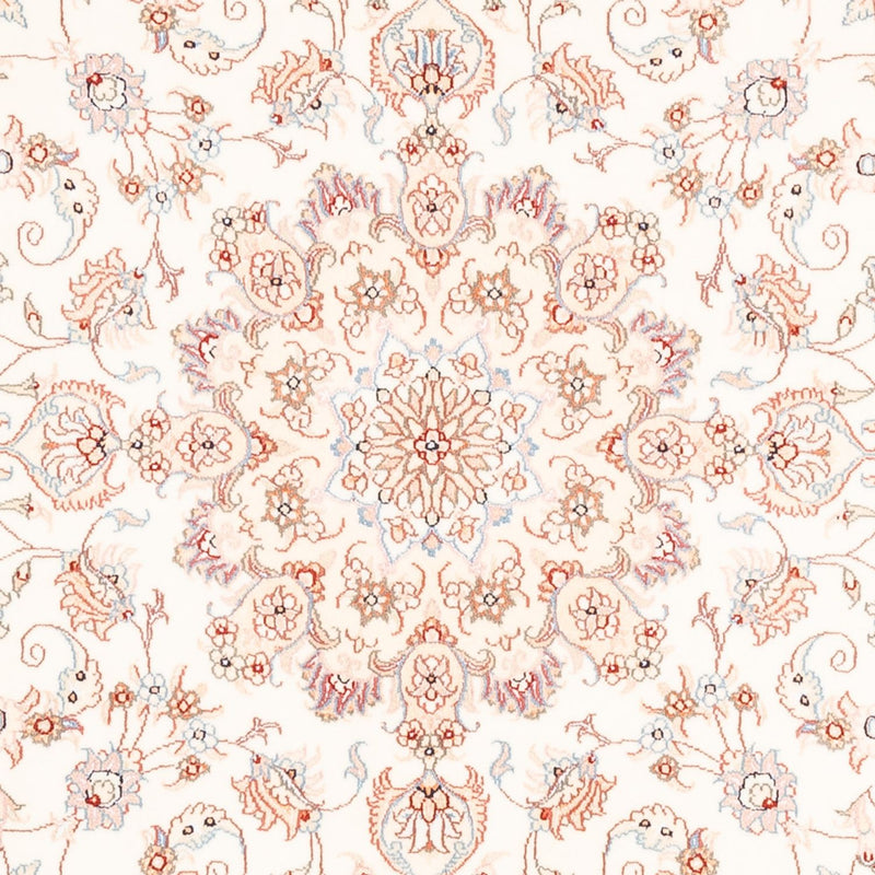 Alfombra persa - Tabriz redondo  - 154 x 147 cm - crema