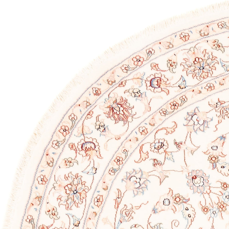 Alfombra persa - Tabriz redondo  - 154 x 147 cm - crema