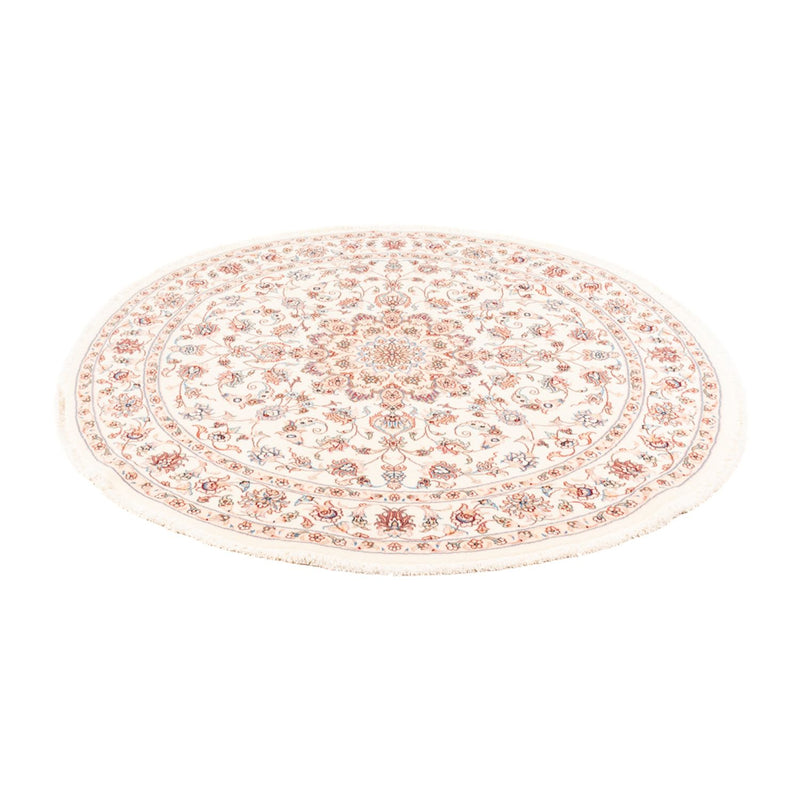 Alfombra persa - Tabriz redondo  - 154 x 147 cm - crema