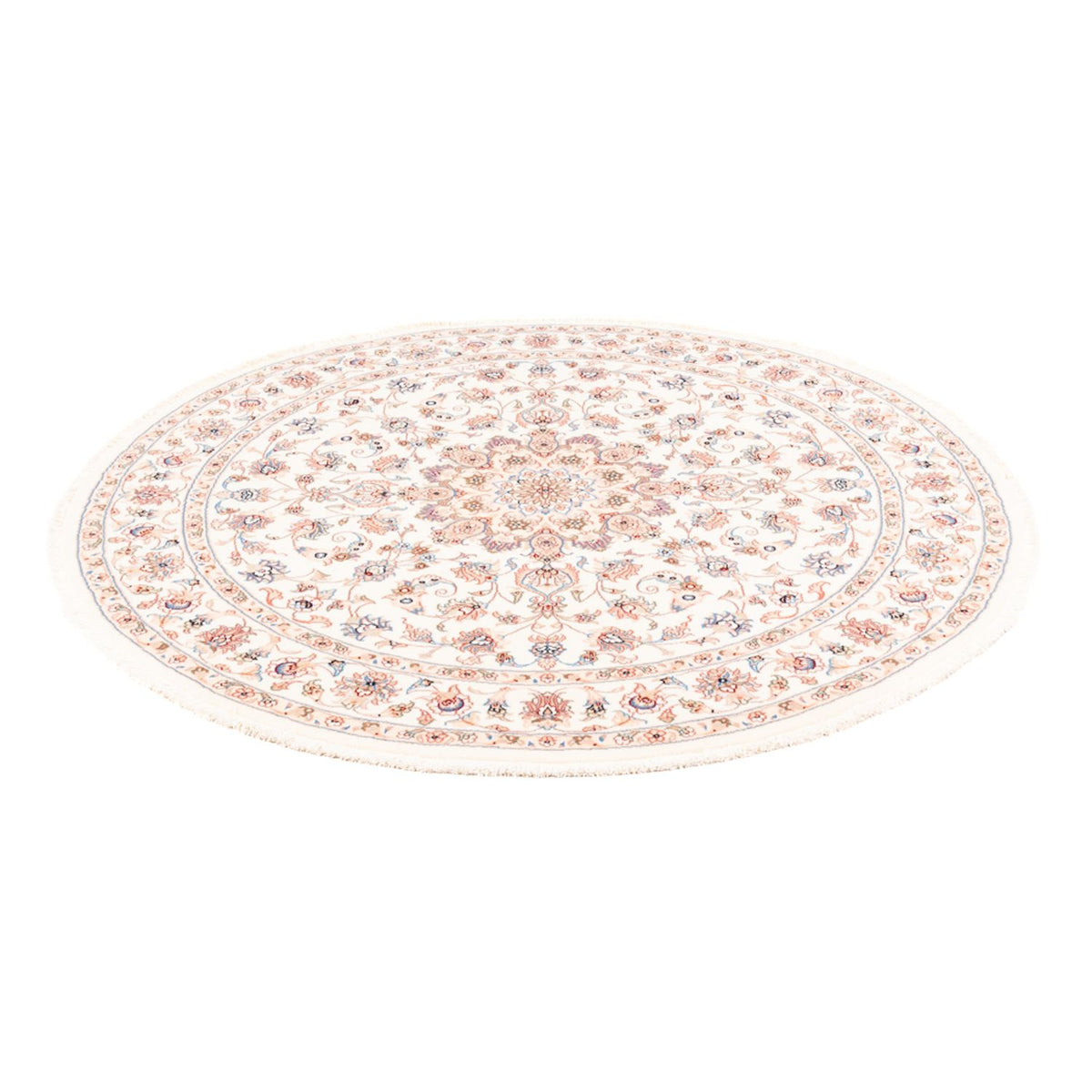 Alfombra persa - Tabriz redondo  - 151 x 146 cm - crema