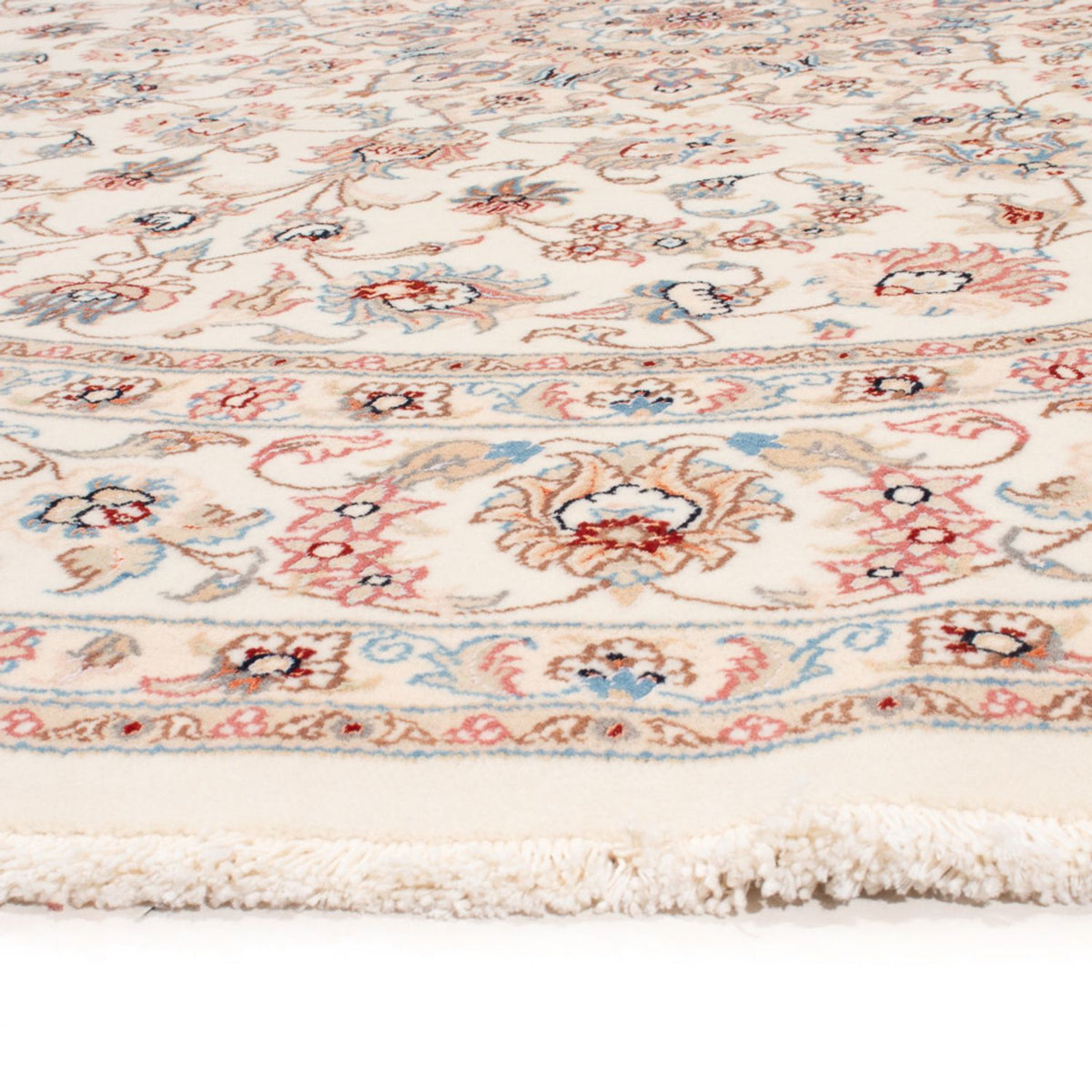 Alfombra Persa - Tabriz - Real redondo  - 197 x 194 cm - crema