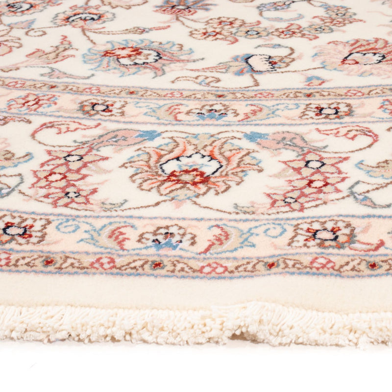 Alfombra Persa - Tabriz - Real redondo  - 202 x 196 cm - crema