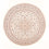 Alfombra Persa - Tabriz - Real redondo  - 250 x 250 cm - crema