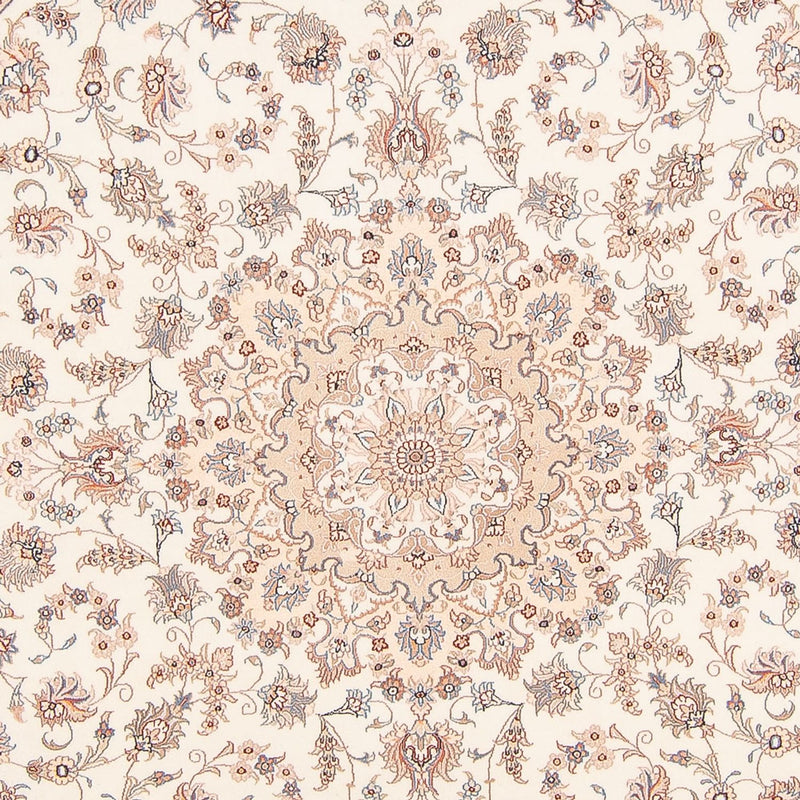 Alfombra Persa - Tabriz - Real redondo  - 250 x 250 cm - crema