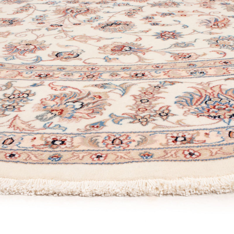 Alfombra Persa - Tabriz - Real redondo  - 250 x 250 cm - crema
