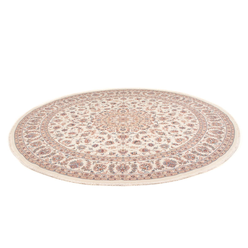 Alfombra Persa - Tabriz - Real redondo  - 250 x 250 cm - crema