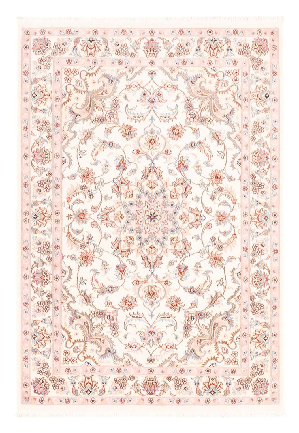 Alfombra persa - Tabriz - 157 x 108 cm - crema