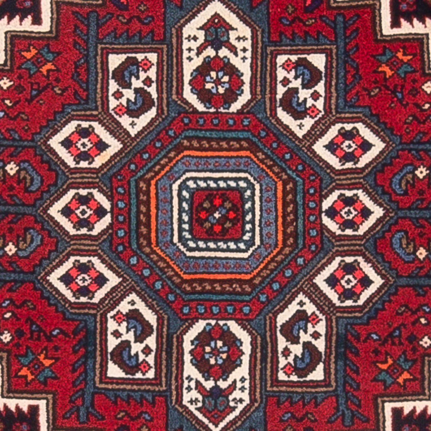 Alfombra persa - Nómada - 109 x 72 cm - rojo