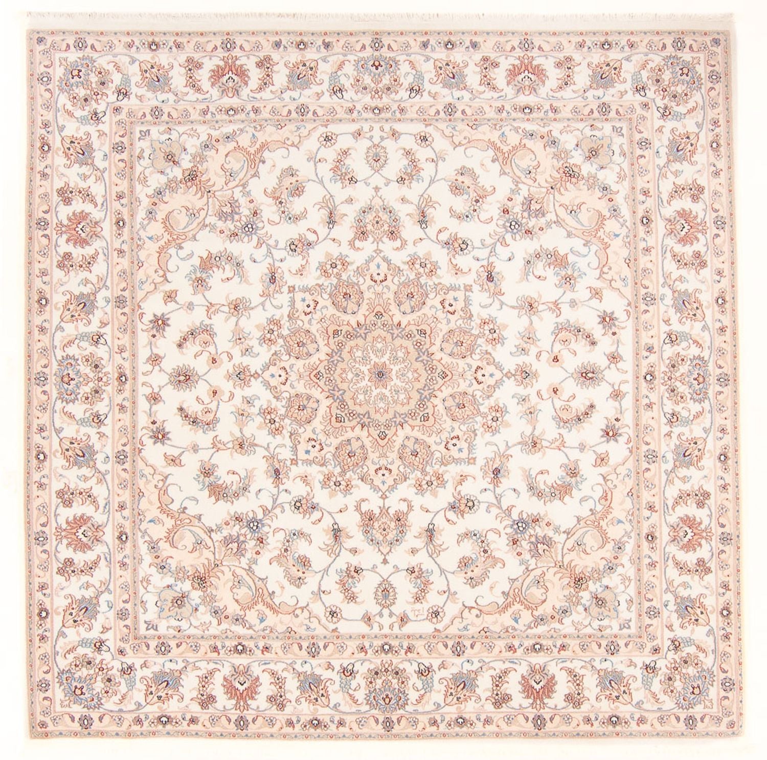 Alfombra Persa - Tabriz - Real cuadrado  - 205 x 200 cm - crema