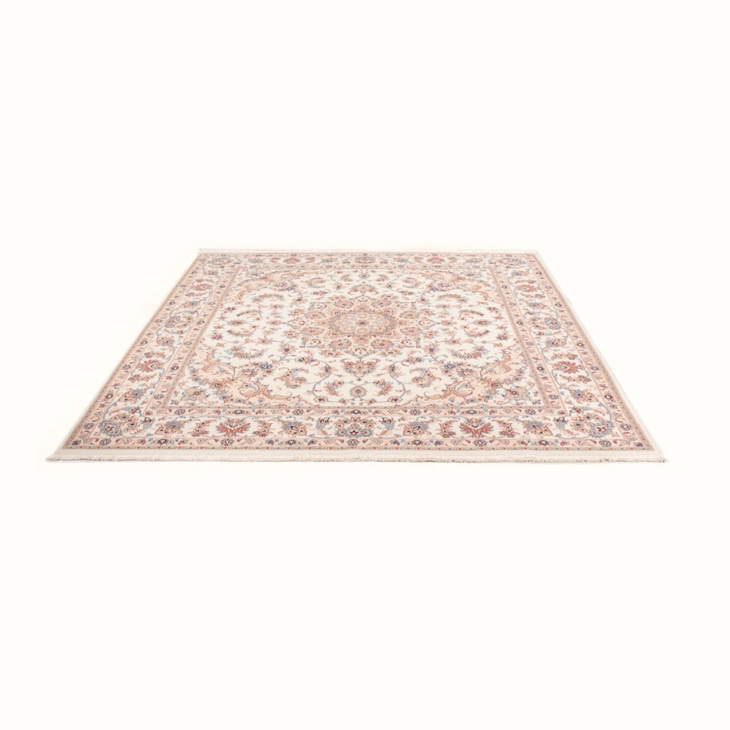 Alfombra Persa - Tabriz - Real cuadrado  - 205 x 200 cm - crema