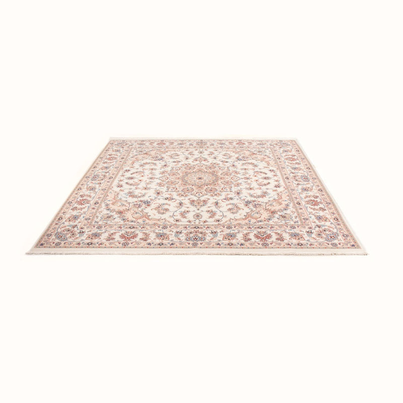Alfombra Persa - Tabriz - Real cuadrado  - 205 x 200 cm - crema