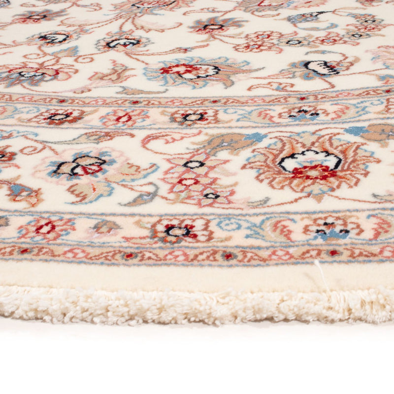 Alfombra Persa - Tabriz - Real redondo  - 200 x 200 cm - crema