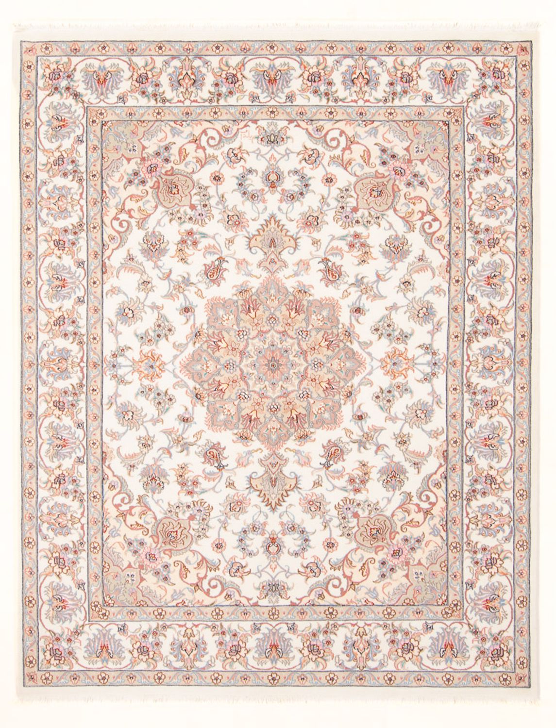 Alfombra Persa - Tabriz - Real - 198 x 152 cm - crema