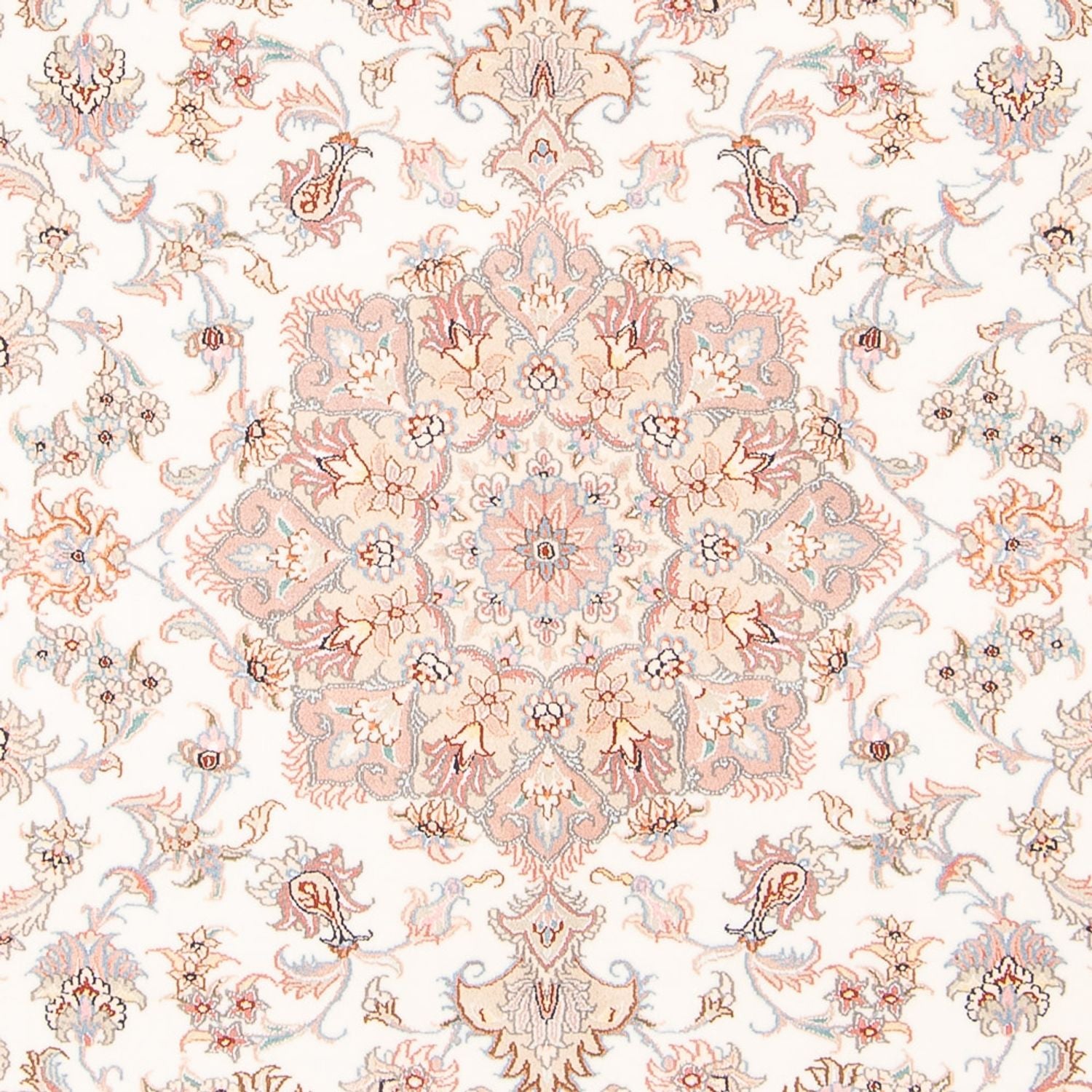 Alfombra Persa - Tabriz - Real - 198 x 152 cm - crema