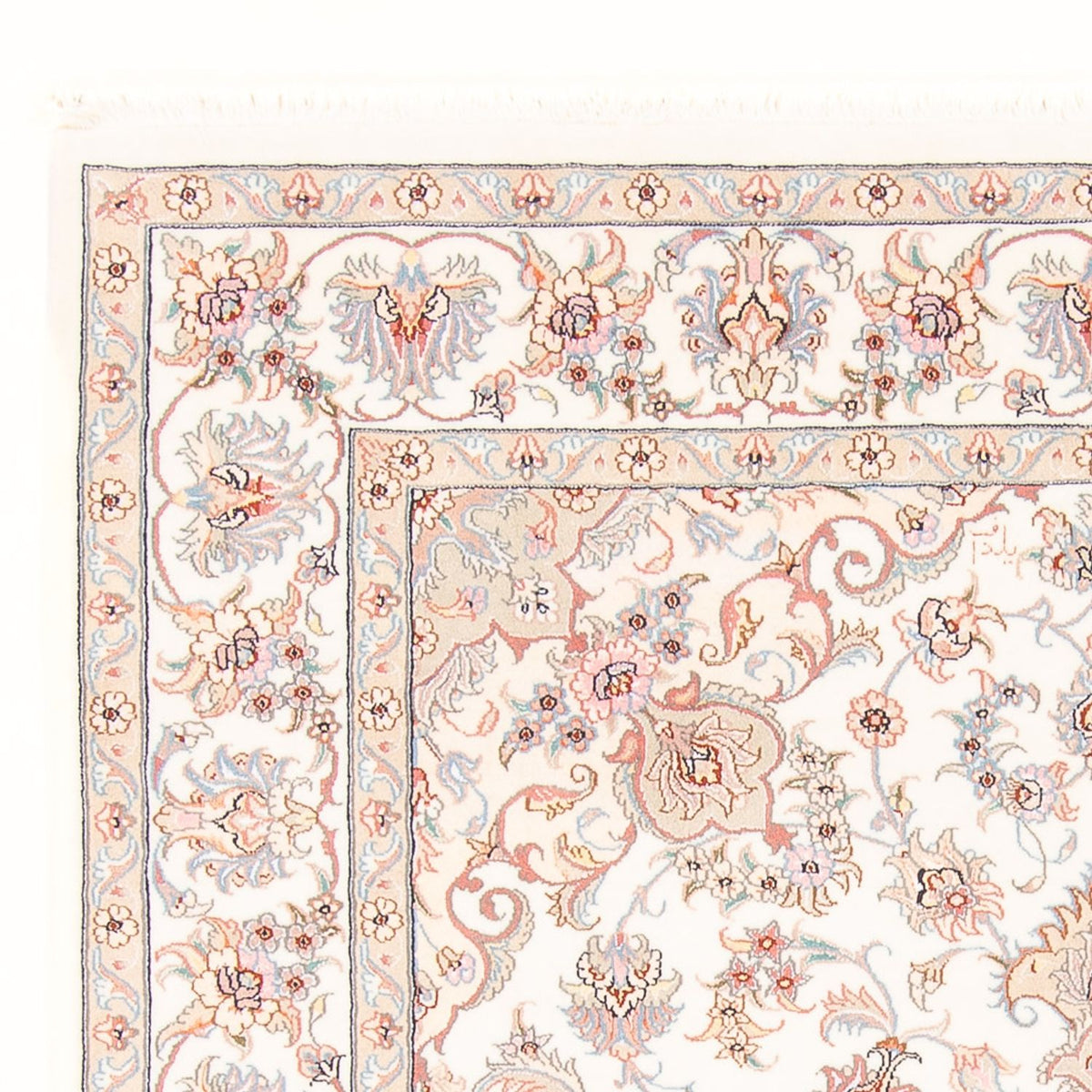 Alfombra Persa - Tabriz - Real - 198 x 152 cm - crema