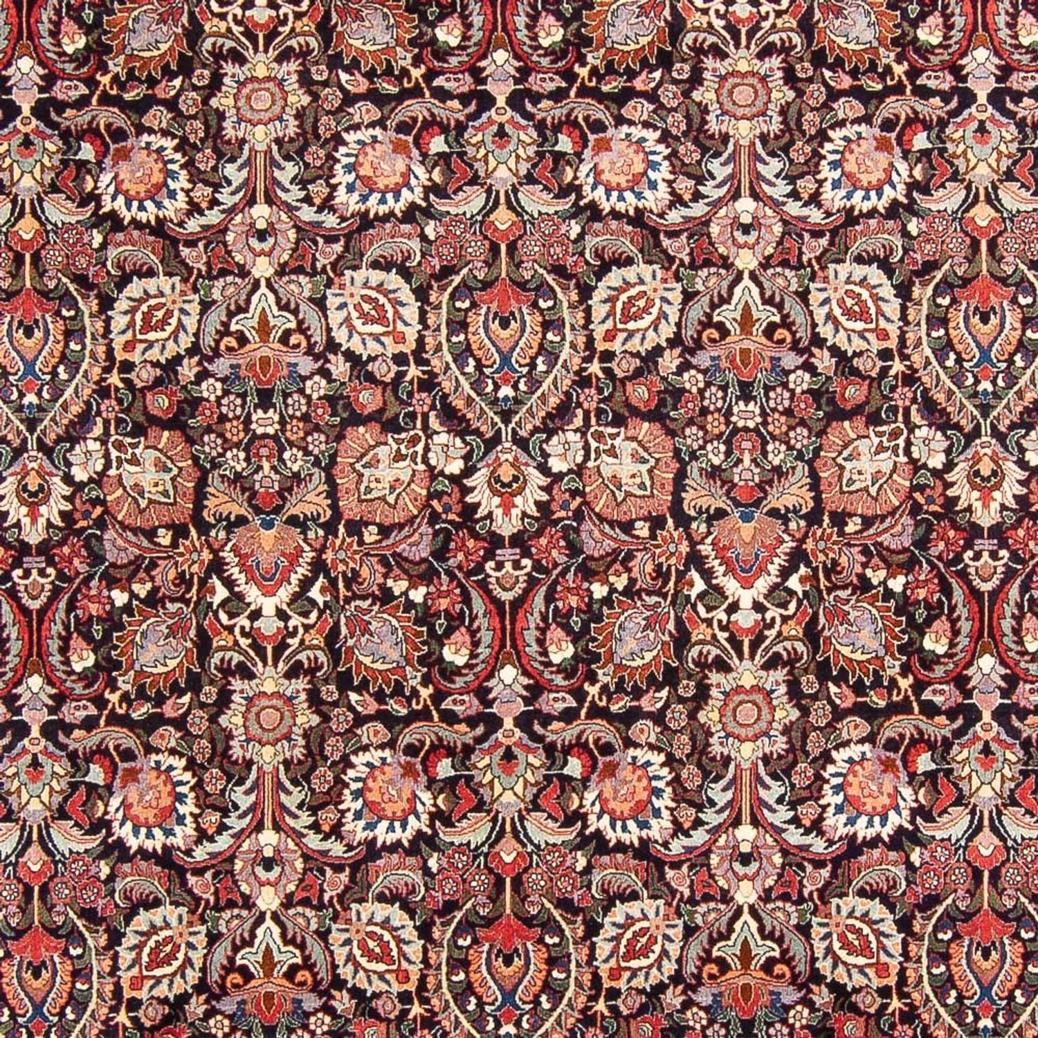 Alfombra persa - Bidjar - Real - 295 x 205 cm - azul oscuro