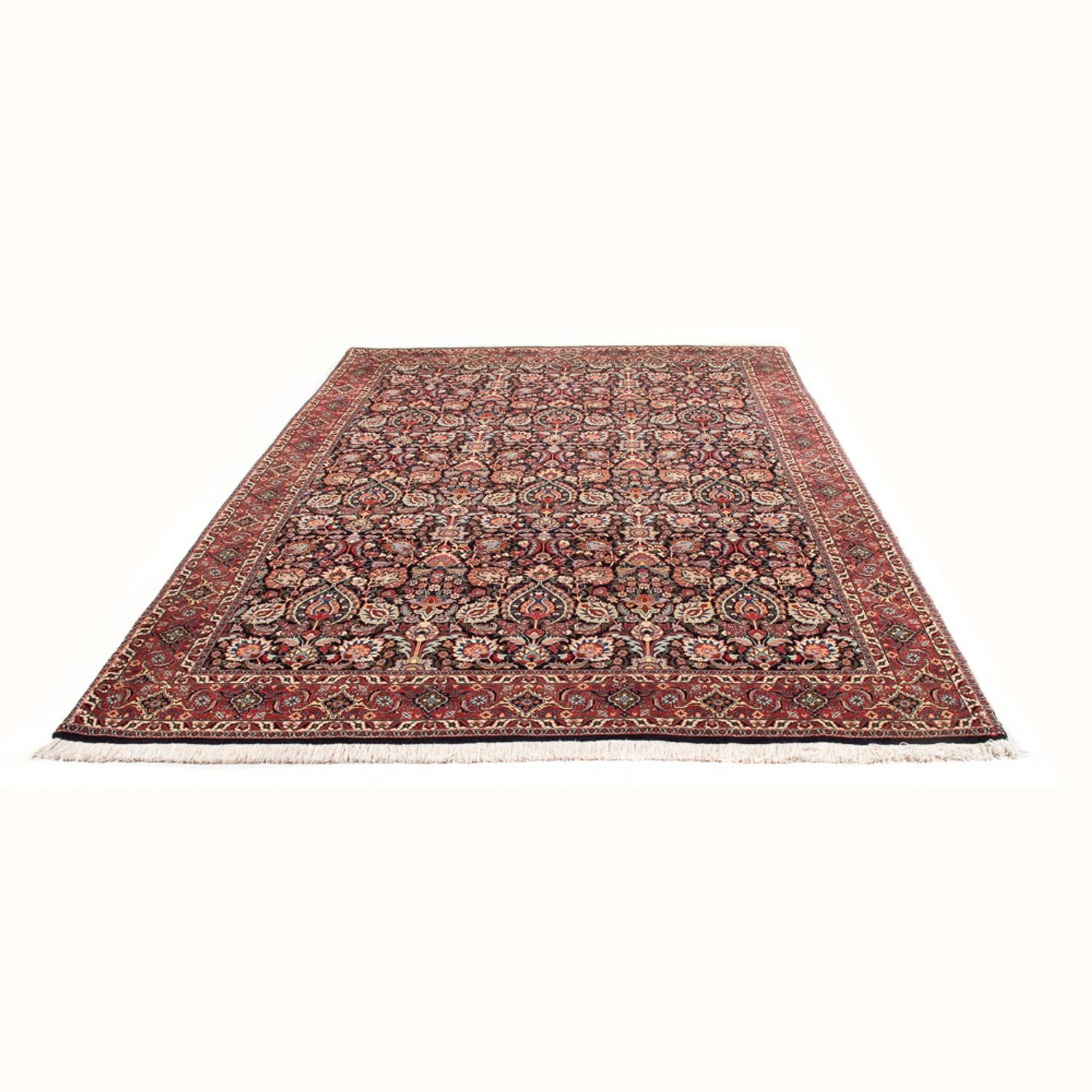 Alfombra persa - Bidjar - Real - 295 x 205 cm - azul oscuro