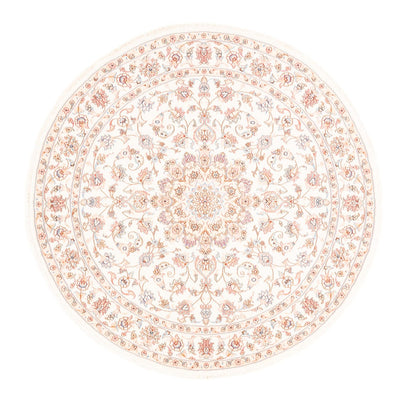 Alfombra persa - Tabriz redondo  - 150 x 150 cm - crema