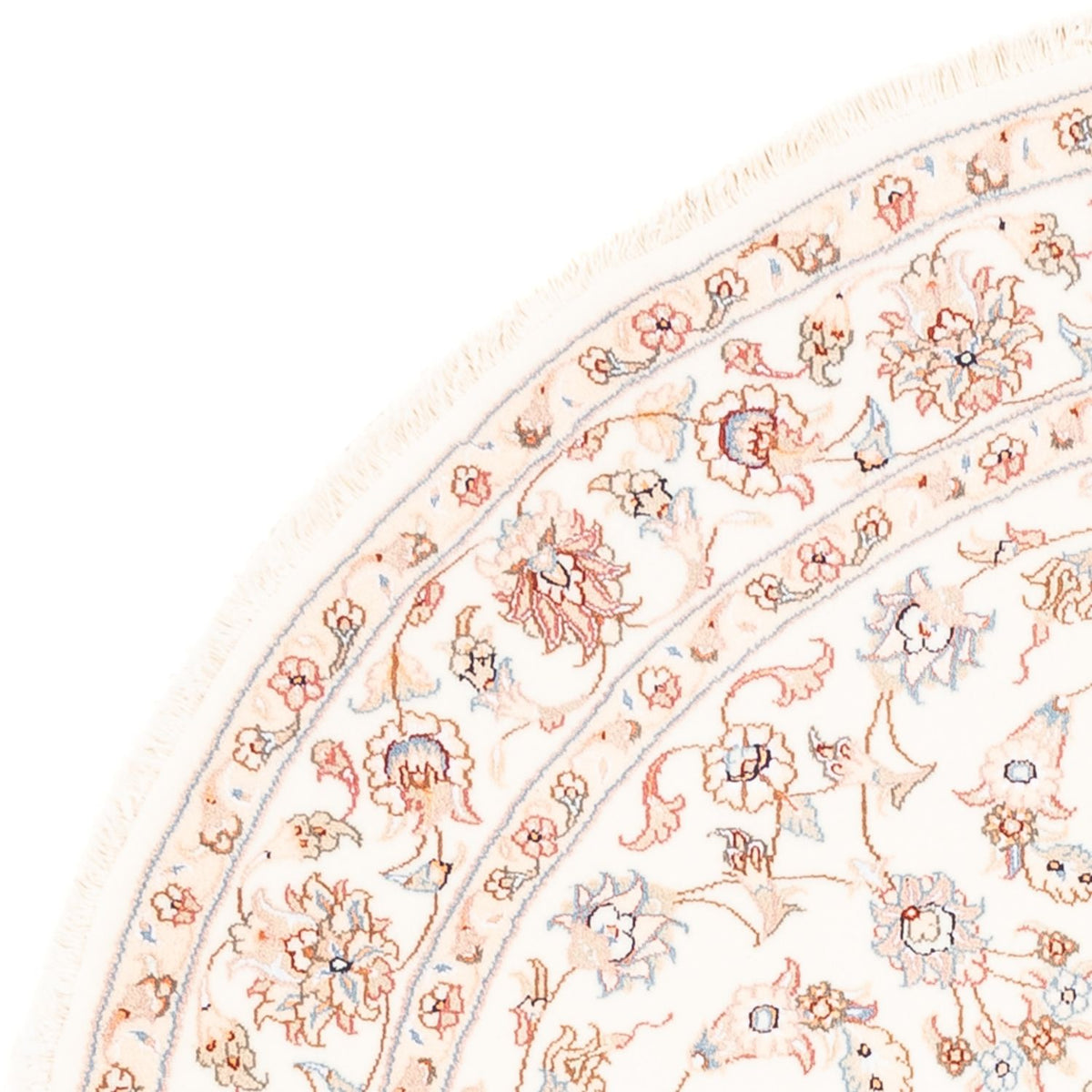 Alfombra persa - Tabriz redondo  - 150 x 150 cm - crema