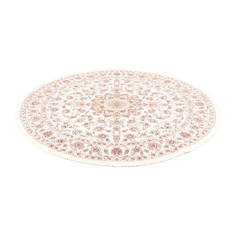 Alfombra persa - Tabriz redondo  - 150 x 150 cm - crema
