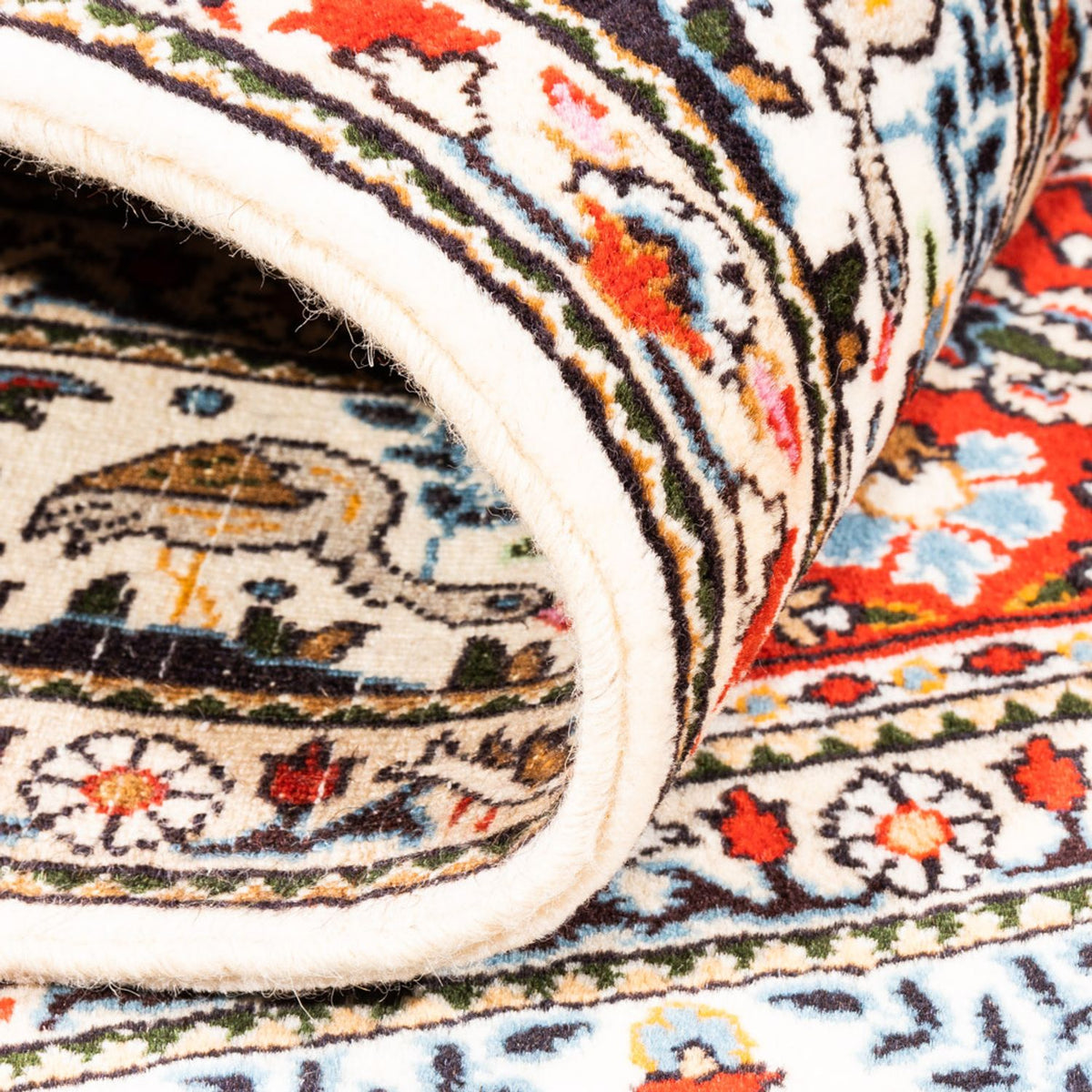 Alfombra persa - Clásica - 147 x 95 cm - multicolor