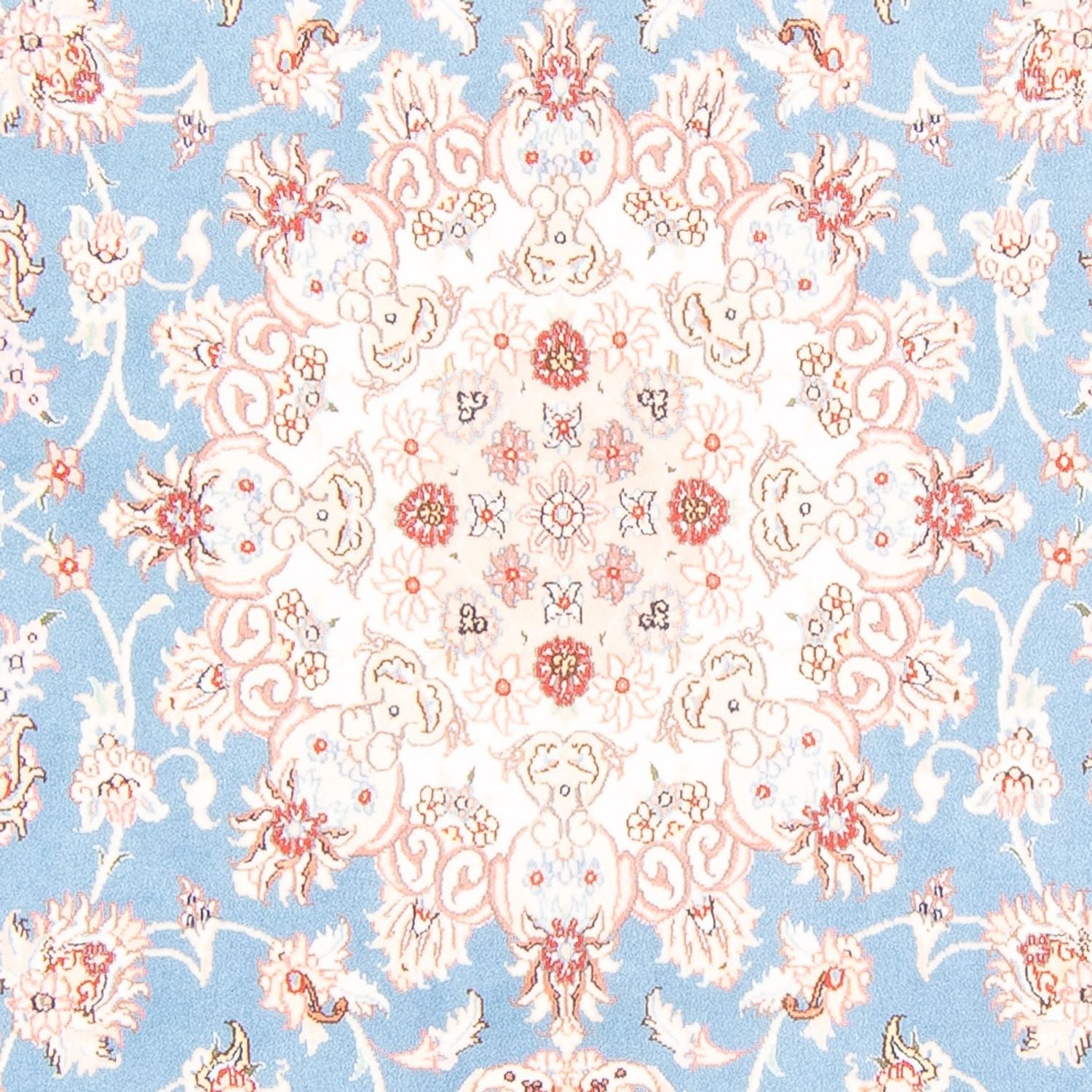 Alfombra Persa - Tabriz - Real - 244 x 168 cm - azul claro