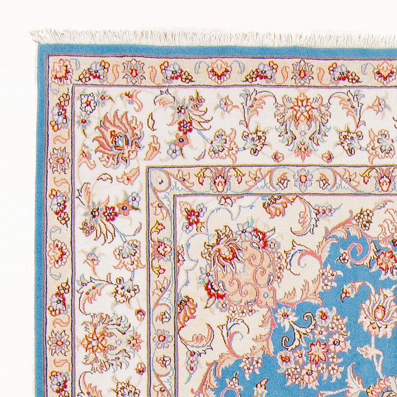 Alfombra Persa - Tabriz - Real - 244 x 168 cm - azul claro