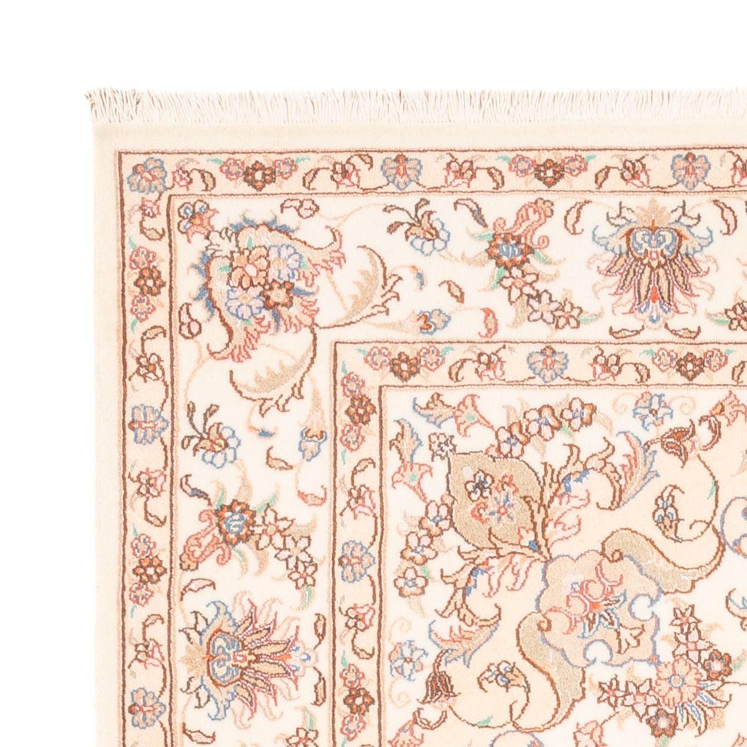 Alfombra persa - Tabriz - 195 x 150 cm - crema