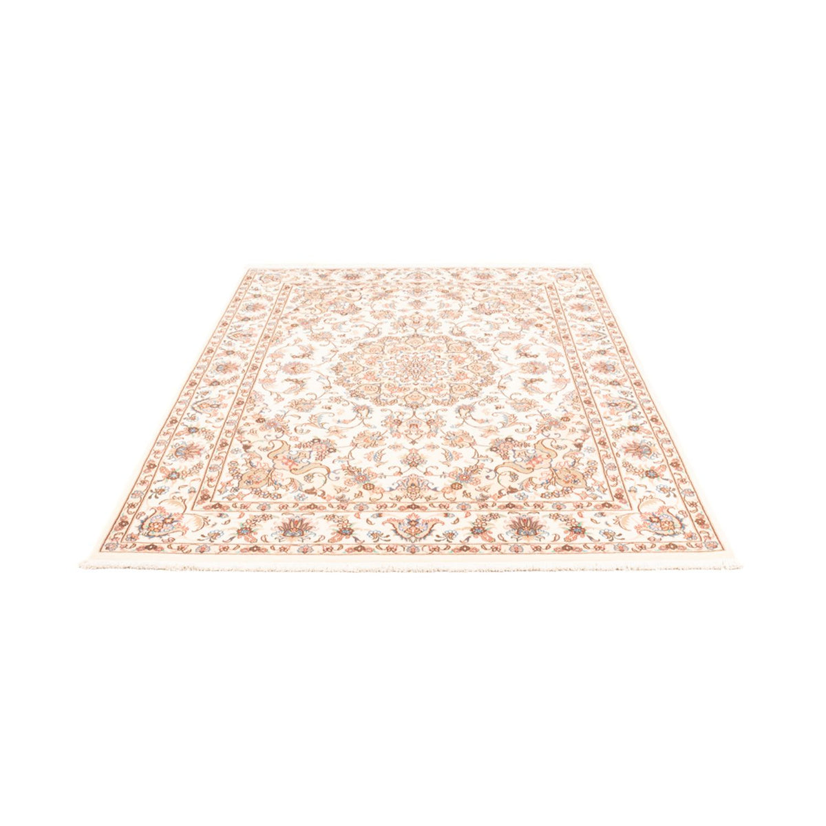 Alfombra persa - Tabriz - 195 x 150 cm - crema
