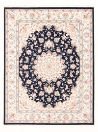 Alfombra Persa - Tabriz - Real - 200 x 149 cm - azul oscuro