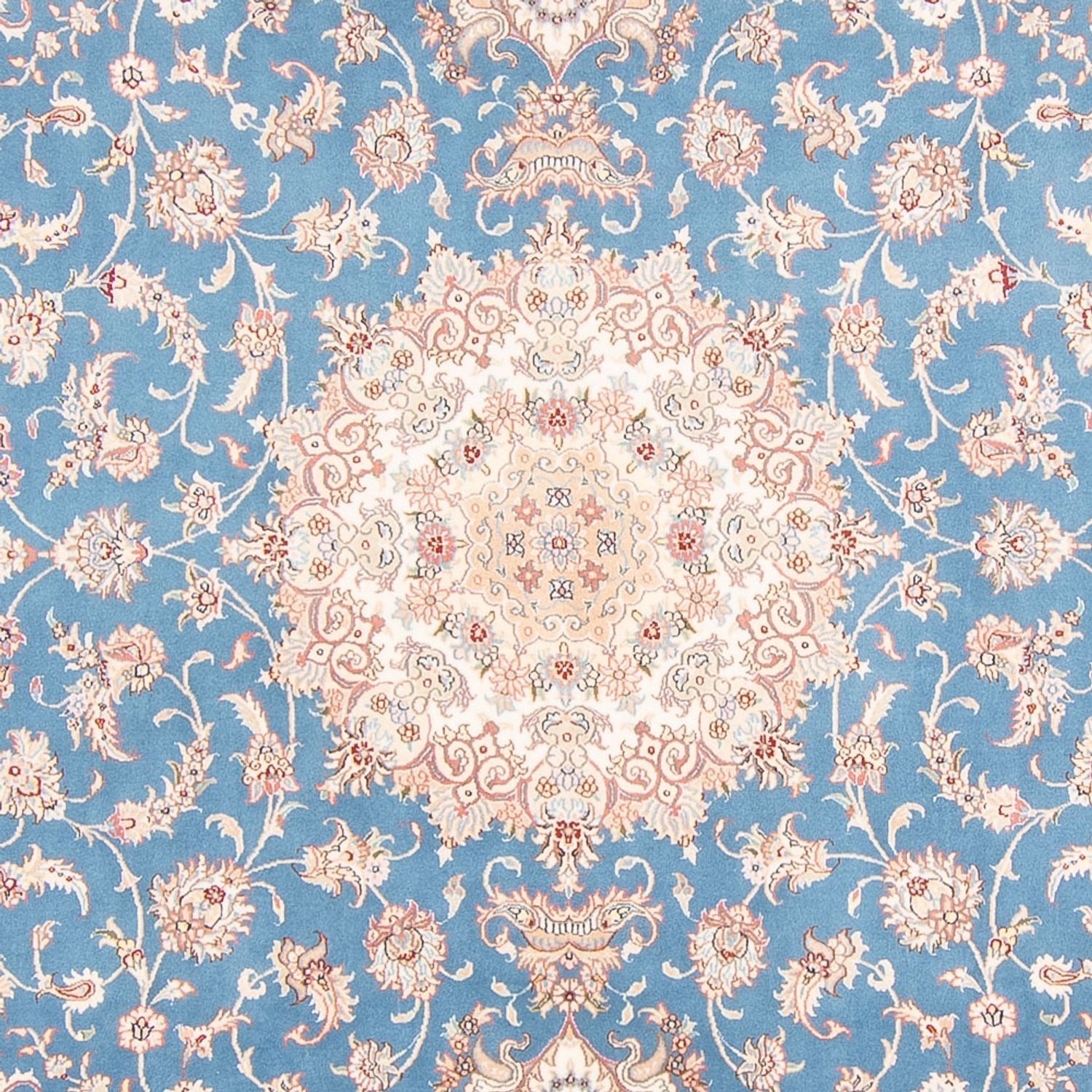 Alfombra Persa - Tabriz - Real - 300 x 200 cm - azul claro