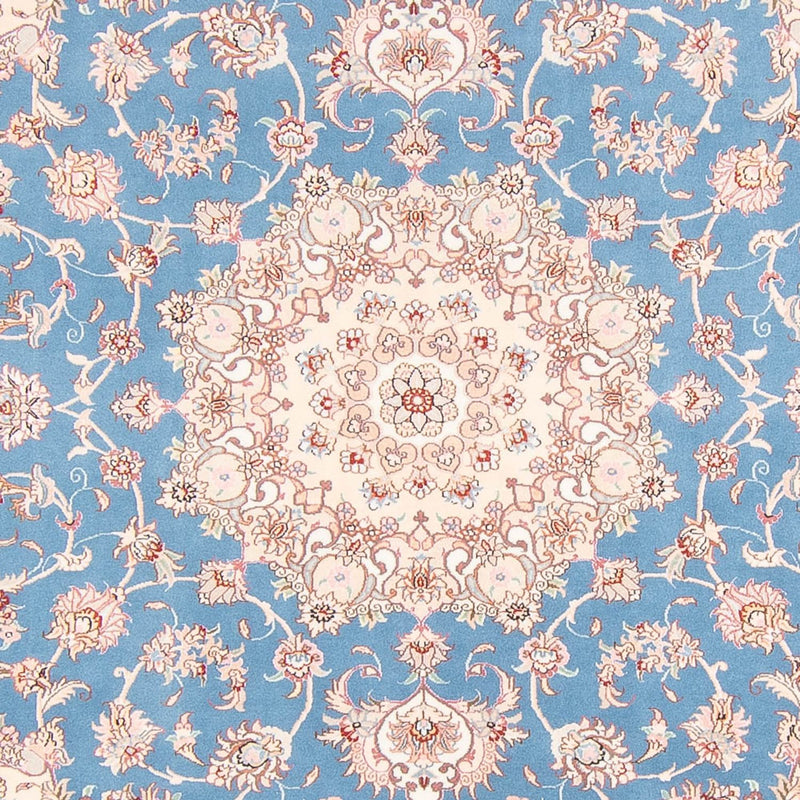 Alfombra Persa - Tabriz - Real - 253 x 197 cm - azul claro