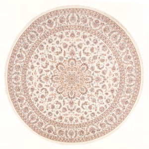 Alfombra Persa - Tabriz - Real redondo  - 248 x 248 cm - crema