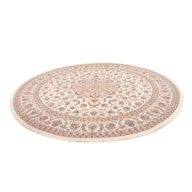 Alfombra Persa - Tabriz - Real redondo  - 248 x 248 cm - crema