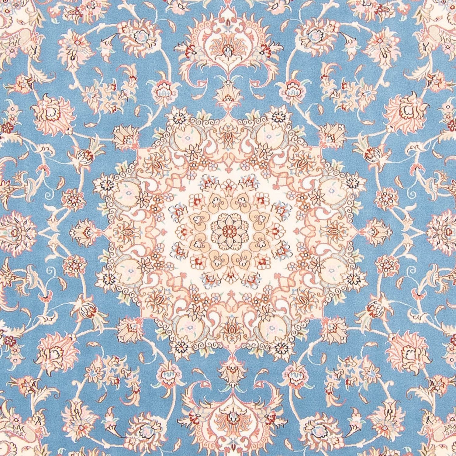 Alfombra Persa - Tabriz - Real - 251 x 200 cm - azul claro