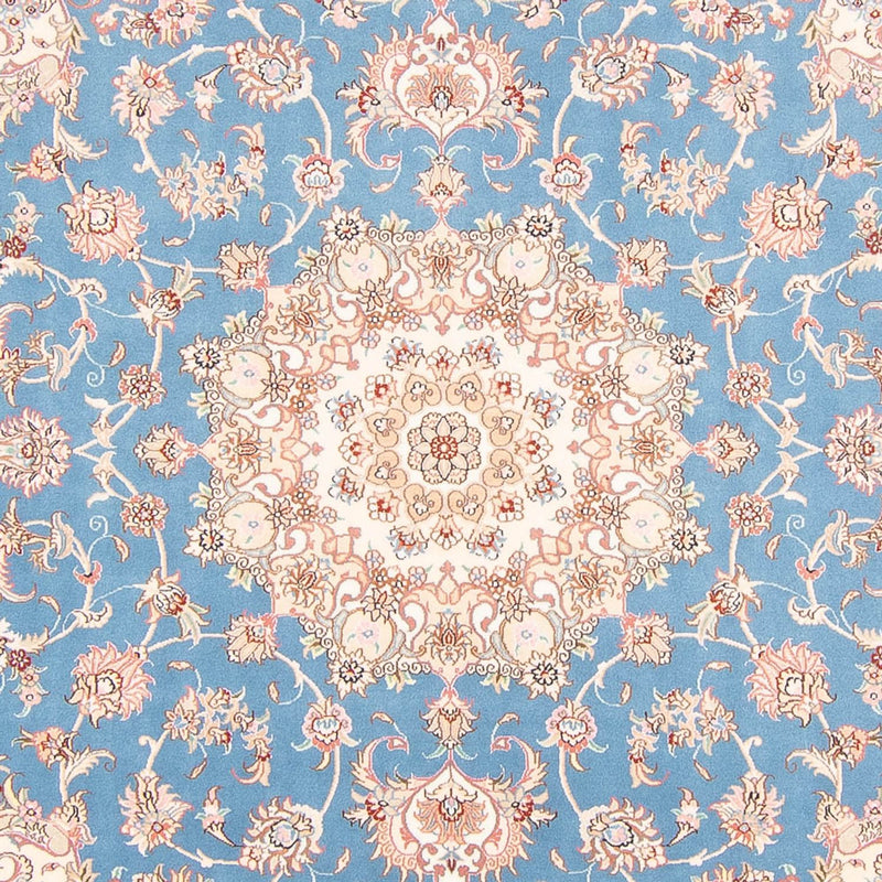 Alfombra Persa - Tabriz - Real - 251 x 200 cm - azul claro