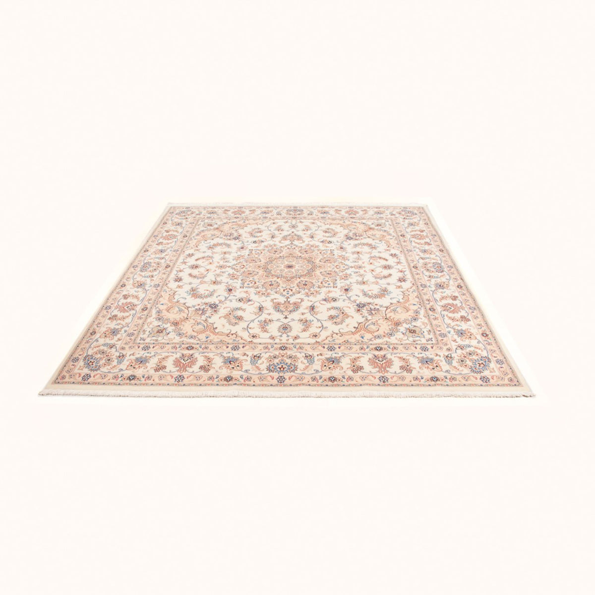 Alfombra Persa - Tabriz - Real cuadrado  - 211 x 198 cm - crema