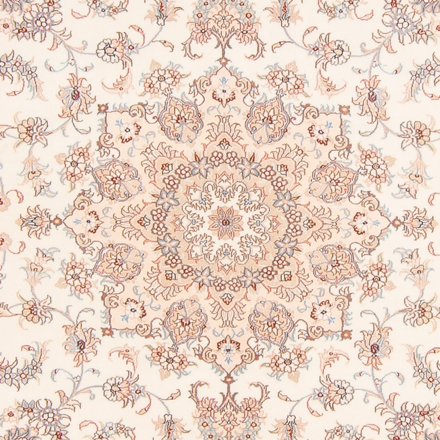 Alfombra Persa - Tabriz - Real cuadrado  - 208 x 197 cm - crema