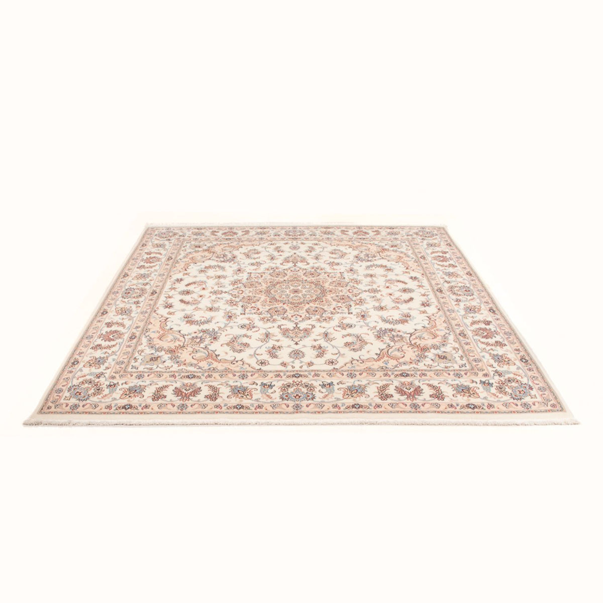 Alfombra Persa - Tabriz - Real cuadrado  - 208 x 197 cm - crema