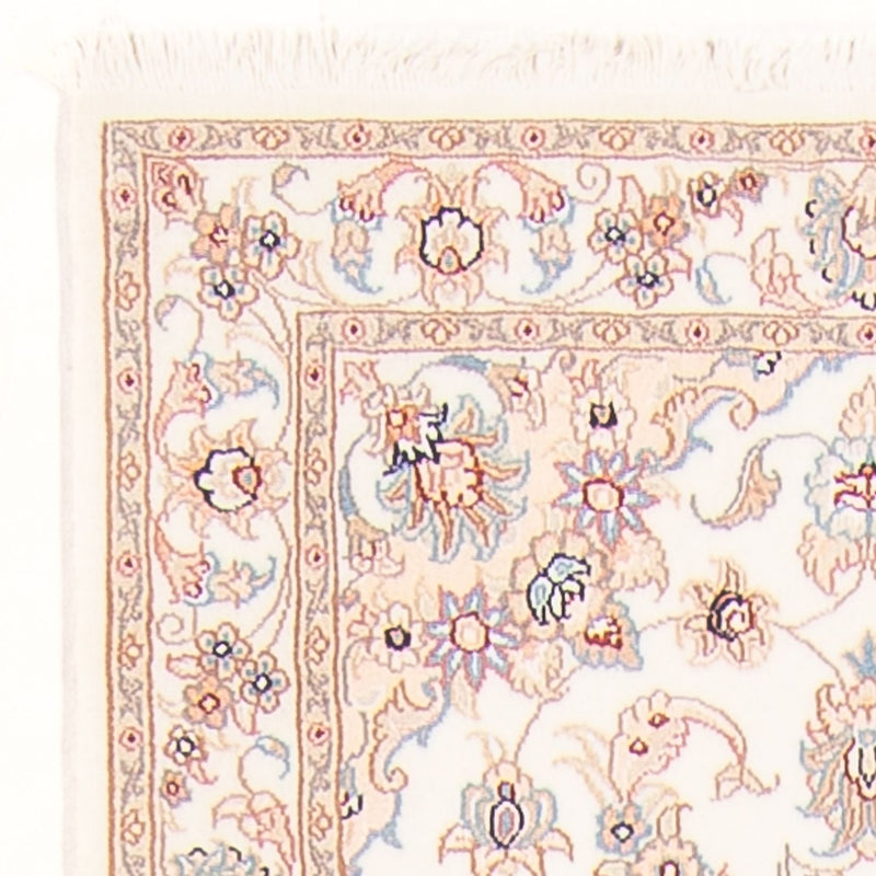 Alfombra de pasillo Alfombra Persa - Tabriz - Real - 254 x 81 cm - crema