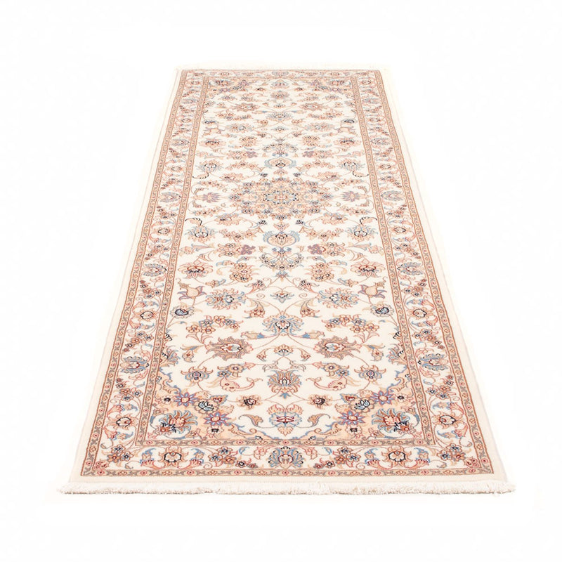 Alfombra de pasillo Alfombra Persa - Tabriz - Real - 254 x 81 cm - crema