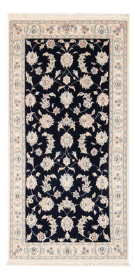 Alfombra Persa - Nain - Prima - 148 x 74 cm - azul oscuro