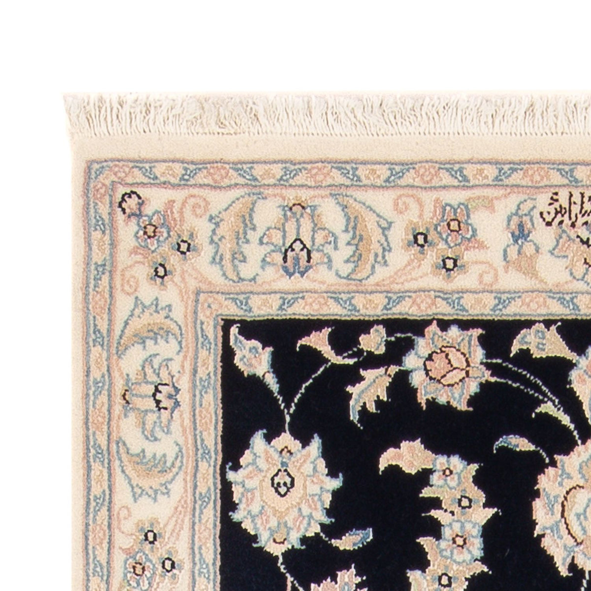 Alfombra Persa - Nain - Prima - 148 x 74 cm - azul oscuro