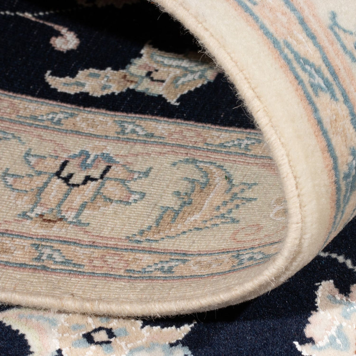 Alfombra Persa - Nain - Prima - 148 x 74 cm - azul oscuro