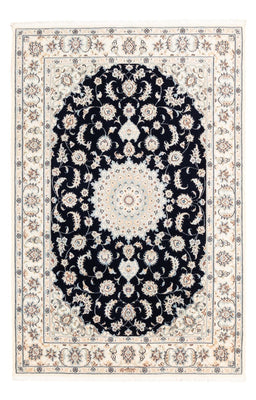 Alfombra Persa - Nain - Prima - 176 x 119 cm - azul oscuro