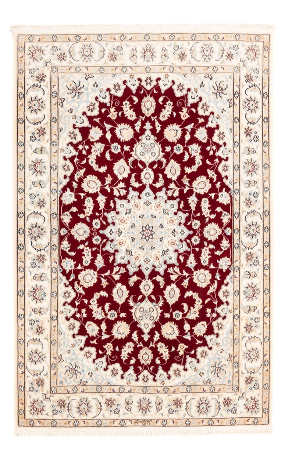 Alfombra Persa - Nain - Prima - 178 x 122 cm - rojo