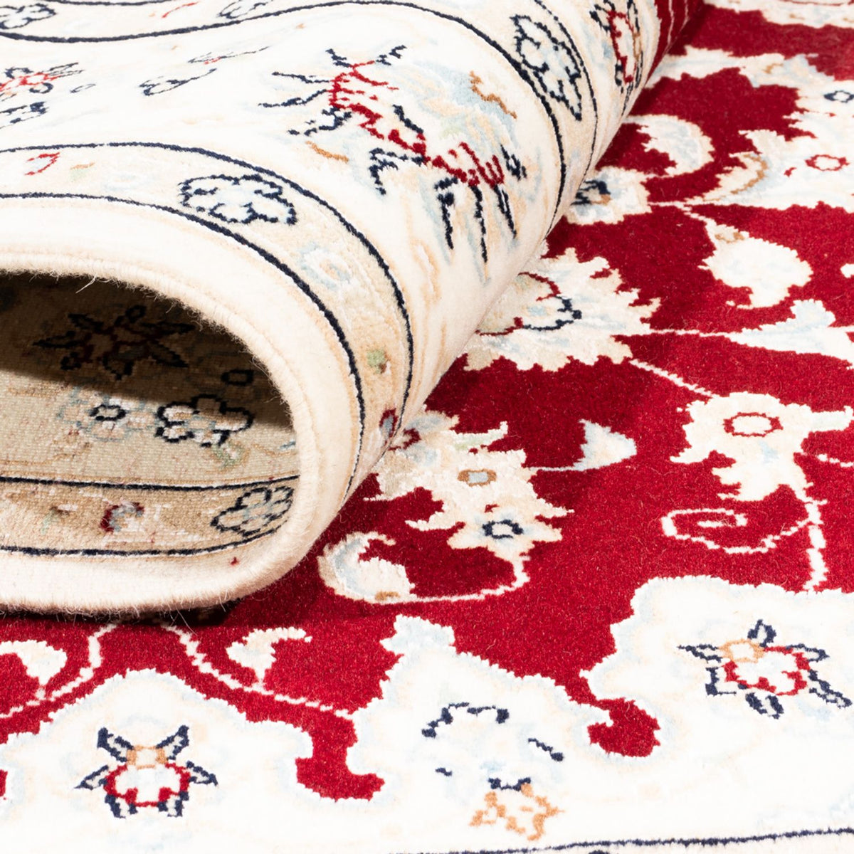 Alfombra Persa - Nain - Prima - 178 x 122 cm - rojo